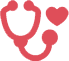stethoscope heart icon